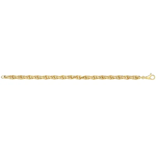 9ct Yellow Gold Ladies' Pow Hollow Chain 6g